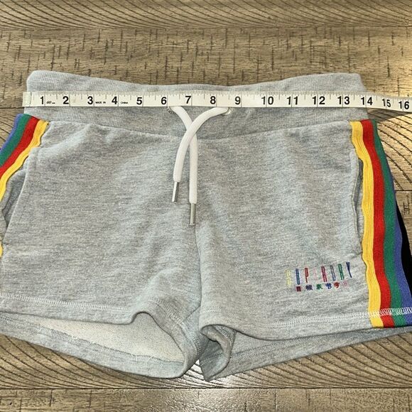 Rainbow 🌈 5Stripe Vintage Superdry Super Cool 🆒 shorts 🩳 2 Pockets drawstring 🌈 - Picture 14 of 17